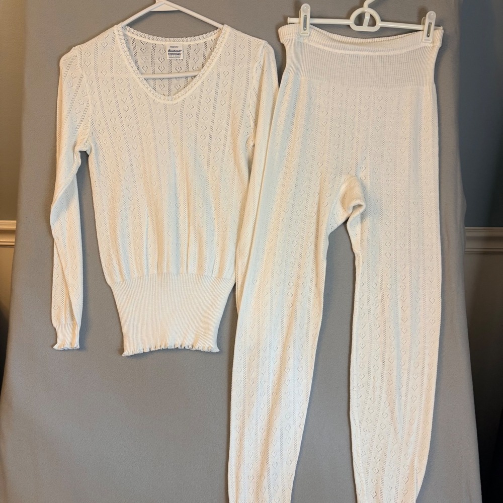 Duofold Thermax Thermals Base Layer Long Johns Made in England Vintage Top Pants